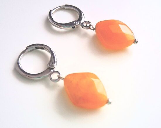 Mazi topāza auskari